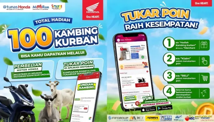 Sambut Iduladha 2026, Honda Hadirkan Program Kurban Spesial Lewat Aplikasi Motoran di Lampung