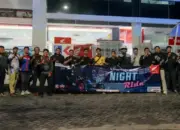 Serunya Night Ride Vario 125 Terbaru, TDM Lampung Pererat Komunitas dan Edukasi Safety Riding