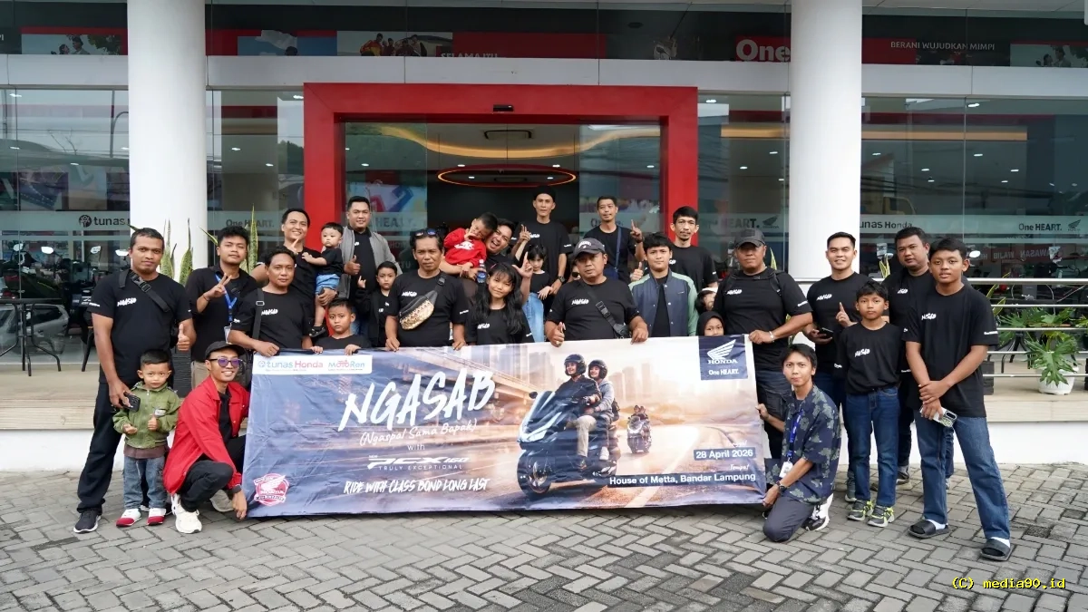 TDM Lampung Gelar Ngasab, Perkuat Kebersamaan Sekaligus Kampanye Safety Riding