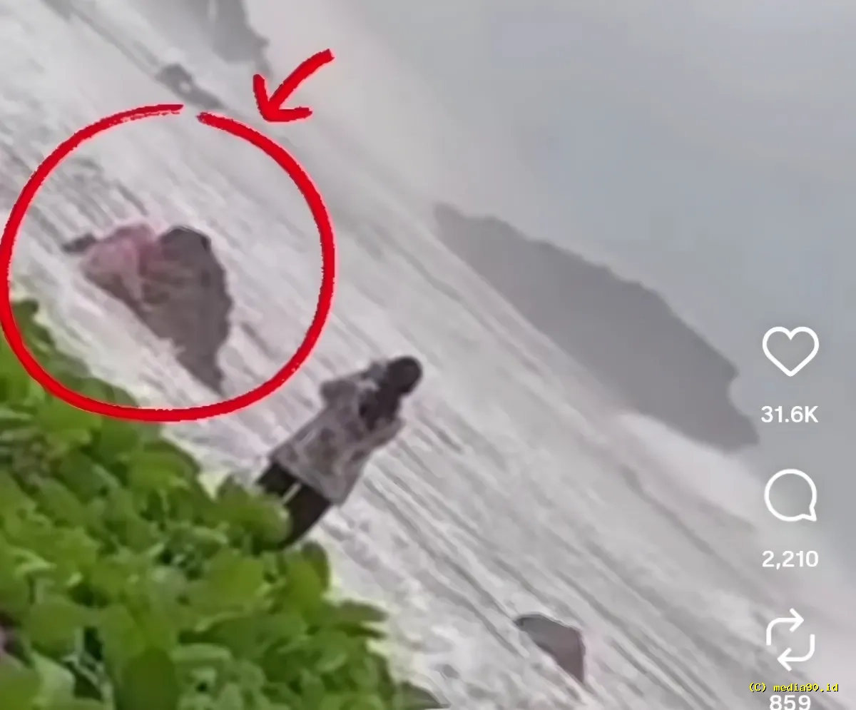 Tragis! Turis Asal Garut Meninggal Tersapu Ombak Pantai Madasari, Video Beredar