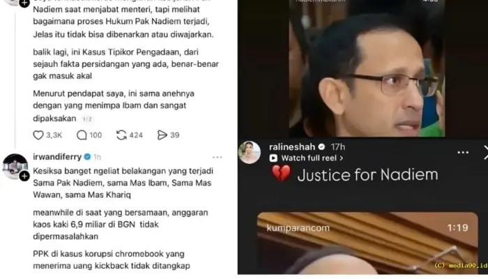 Tuntutan 18 Tahun untuk Nadiem Makarim Picu Reaksi Figur Publik, Jerome Polin hingga Inul Angkat Bicara
