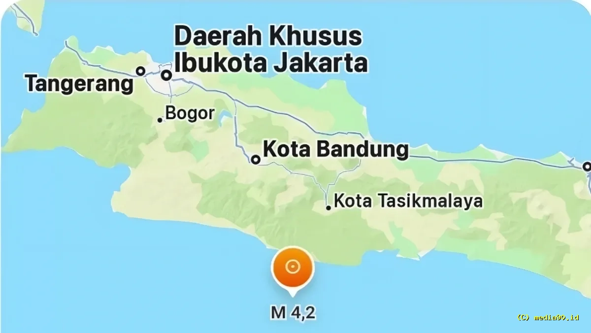 Update Gempa Pangandaran 5 Mei 2026: Magnitudo 4,2, Getaran Dirasakan di Sejumlah Wilayah Jabar