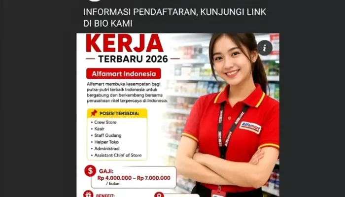 Waspada! Lowongan Kerja Alfamart 2026 di Facebook Diduga Hoaks, Begini Cara Cek Rekrutmen Resmi