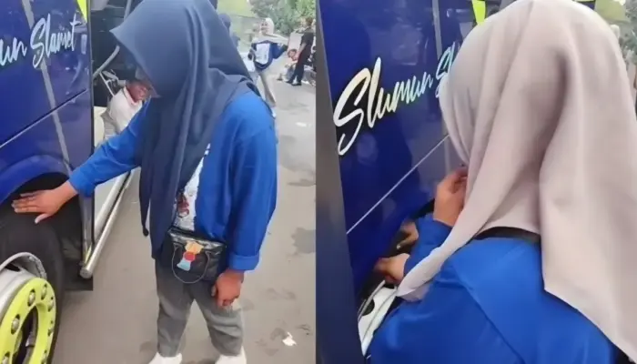 Viral Ritual Cium Ban Bus Pariwisata demi Anti Mabuk, Netizen Soroti Risiko Kesehatan
