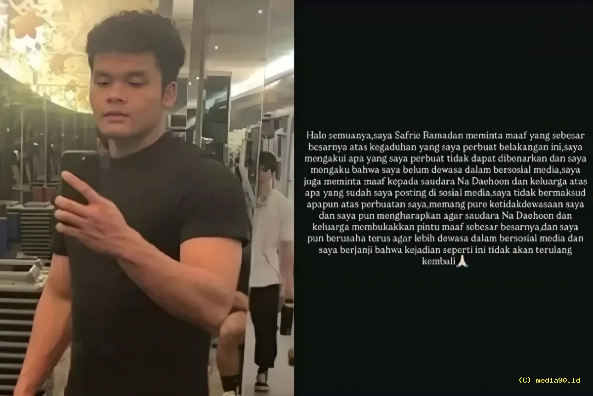 Viral Safrie Ramadhan Klarifikasi dan Minta Maaf Usai Konten Anak Na Daehoon Diprotes