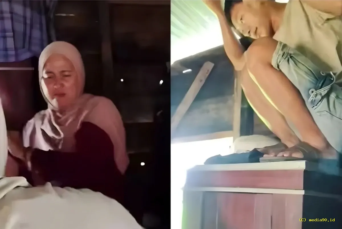 Viral Suami Bersembunyi di Atas Lemari Saat Digerebek Istri Netizen Justru Curiga