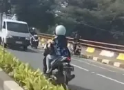 Viral Pemotor Wanita Lawan Arah di Depok, Polisi Kejar Pengendara Berpelat BK