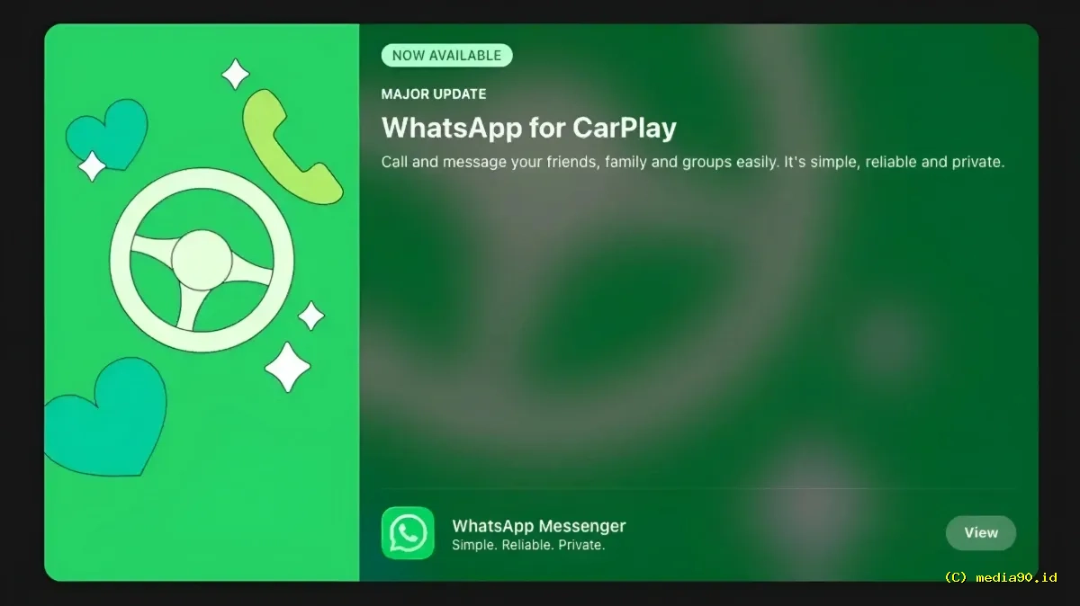 WhatsApp CarPlay Makin Canggih, Kini Bisa Lihat Riwayat Panggilan