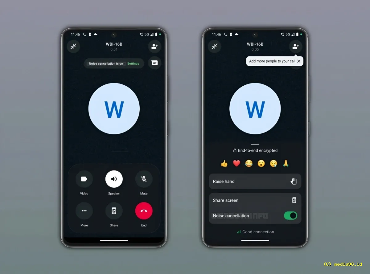WhatsApp Kembangkan Fitur Noise Cancelling untuk Telepon dan Video Call Lebih Jernih