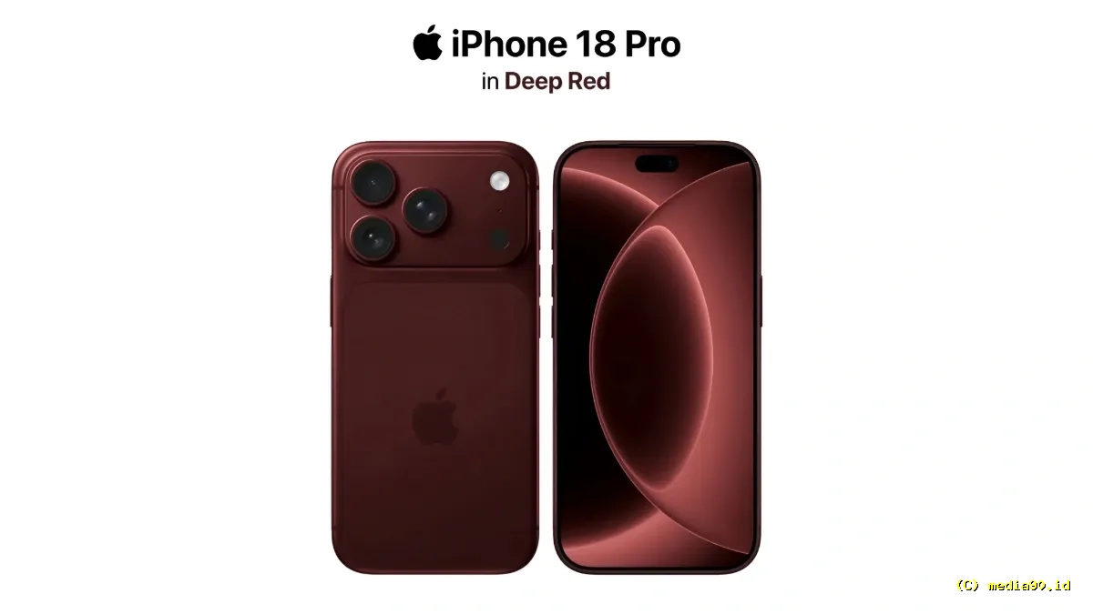 iPhone 18 Pro Series Bakal Hadir dengan Warna Andalan Deep Red