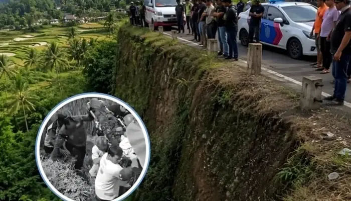 Kecelakaan Maut di Karanganyar, Pemotor Honda Beat Tewas Terjun ke Jurang 15 Meter