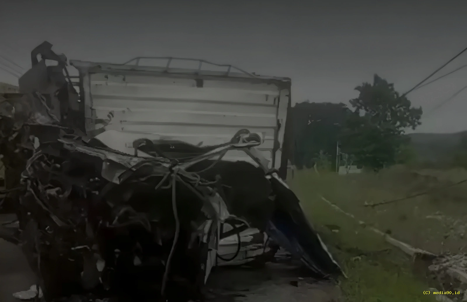 Kecelakaan Maut Tiga Truk di Lampung Selatan Dua Sopir Tewas Diduga Akibat Rem Blong