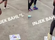 Poster Bahlil di Jakarta Marathon 2026 Jadi Sorotan Aksi Injak di Lintasan Tuai Pro dan Kontra