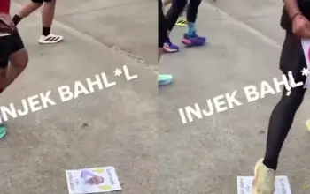 Poster Bahlil di Jakarta Marathon 2026 Jadi Sorotan Aksi Injak di Lintasan Tuai Pro dan Kontra