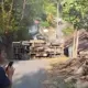 Truk Bermuatan Batu Terguling di Tanjakan Plelen Kulon Progo Arus Lalu Lintas Sempat Tersendat