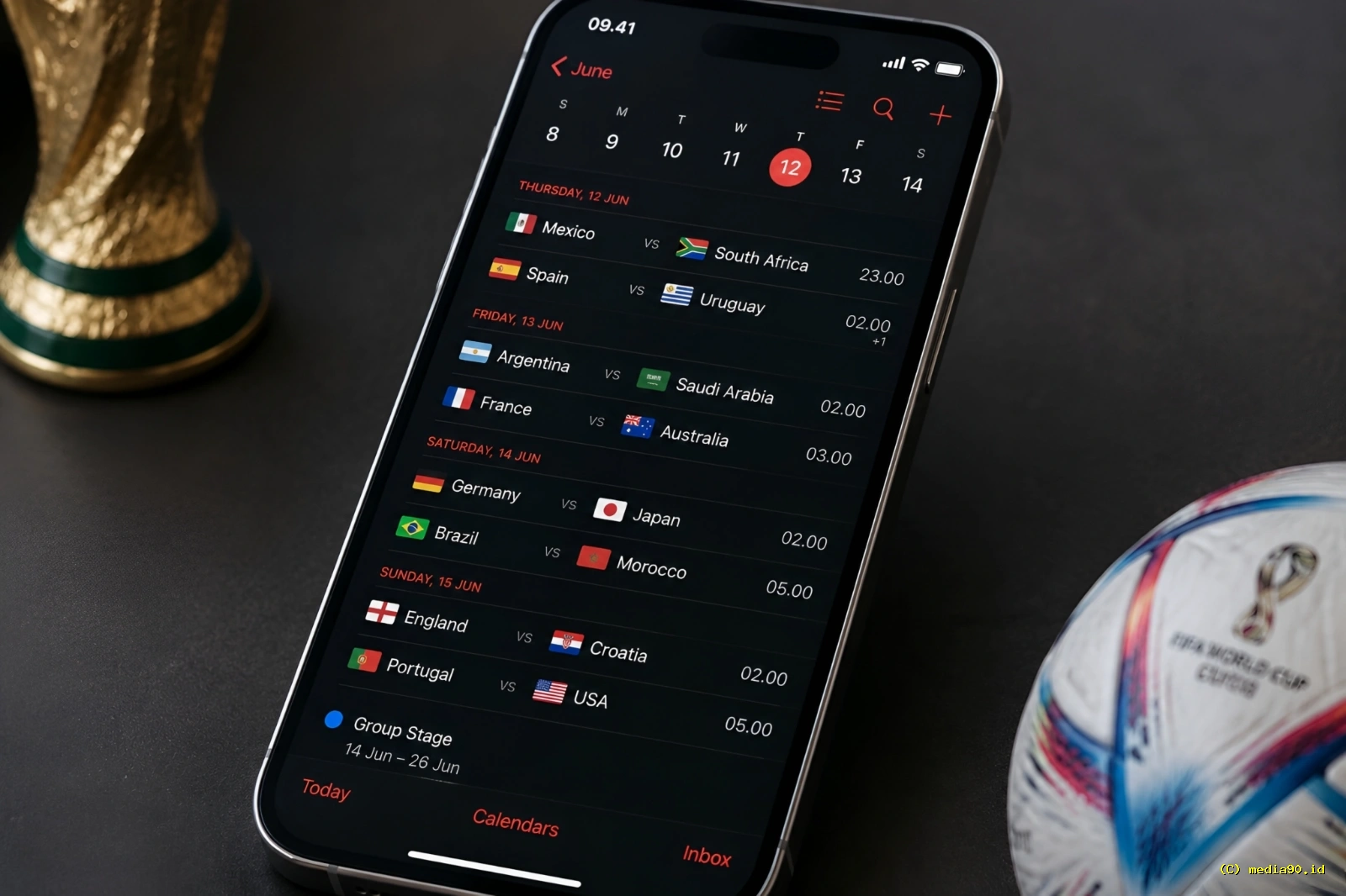 Cara Menampilkan Jadwal Piala Dunia 2026 di iPhone Langsung Masuk Apple Calendar