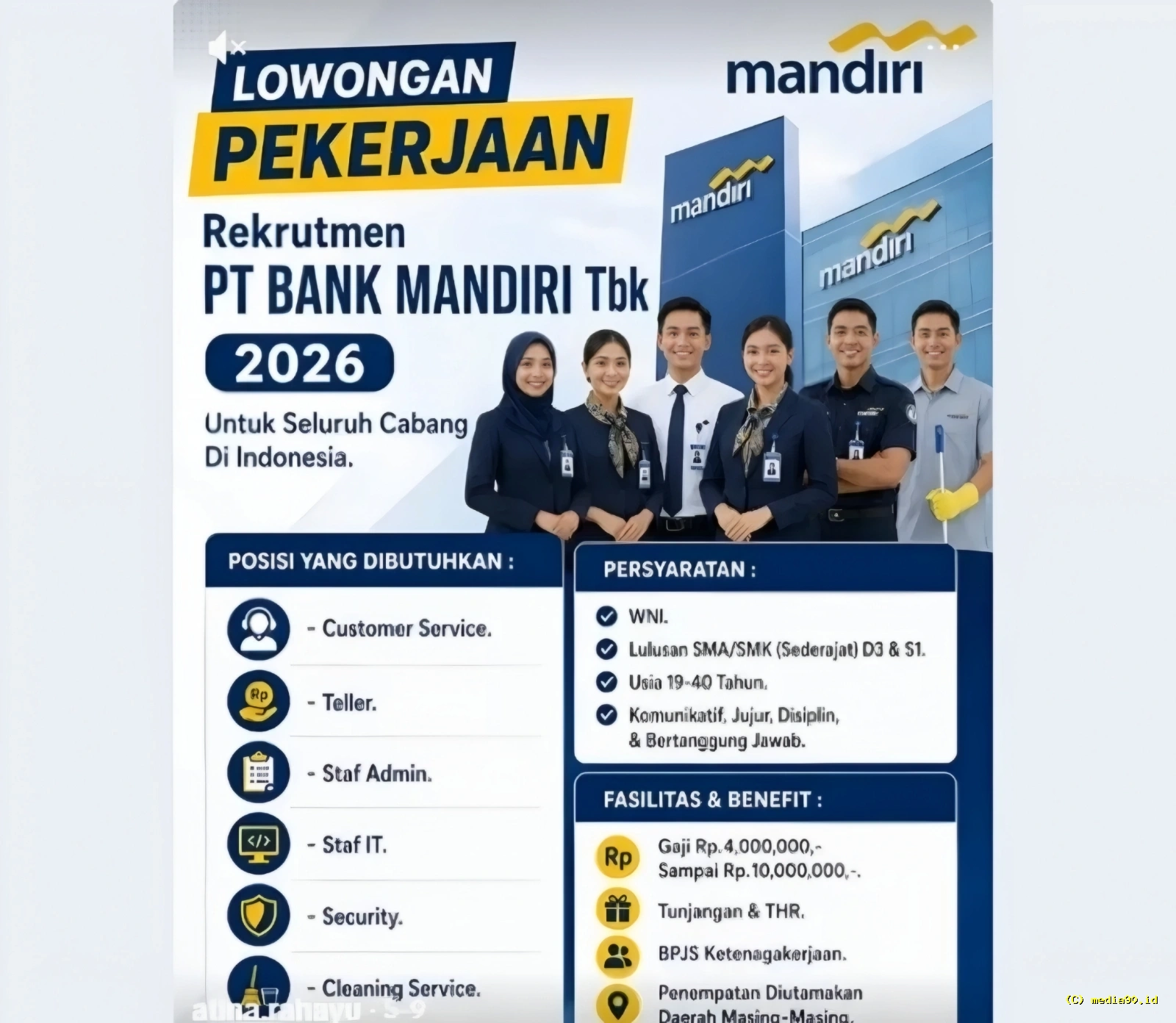 Bank Mandiri Buka Lowongan Kerja 2026? Simak Cek Fakta Informasi yang Beredar di TikTok