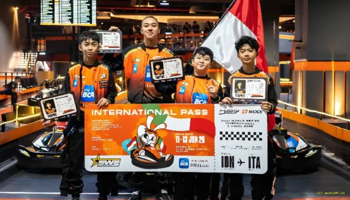 Empat Pembalap Barcode Gokart Buru Prestasi di SWS International E-Finals Italia