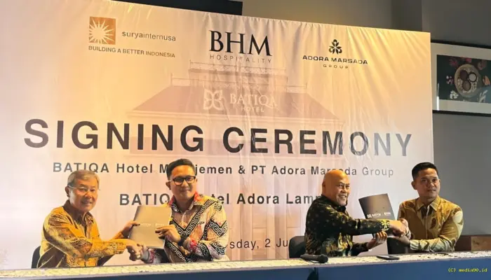 BHM dan Adora Marsada Group Kolaborasi Hadirkan Batiqa Hotel Adora Lampung di Lampung Selatan