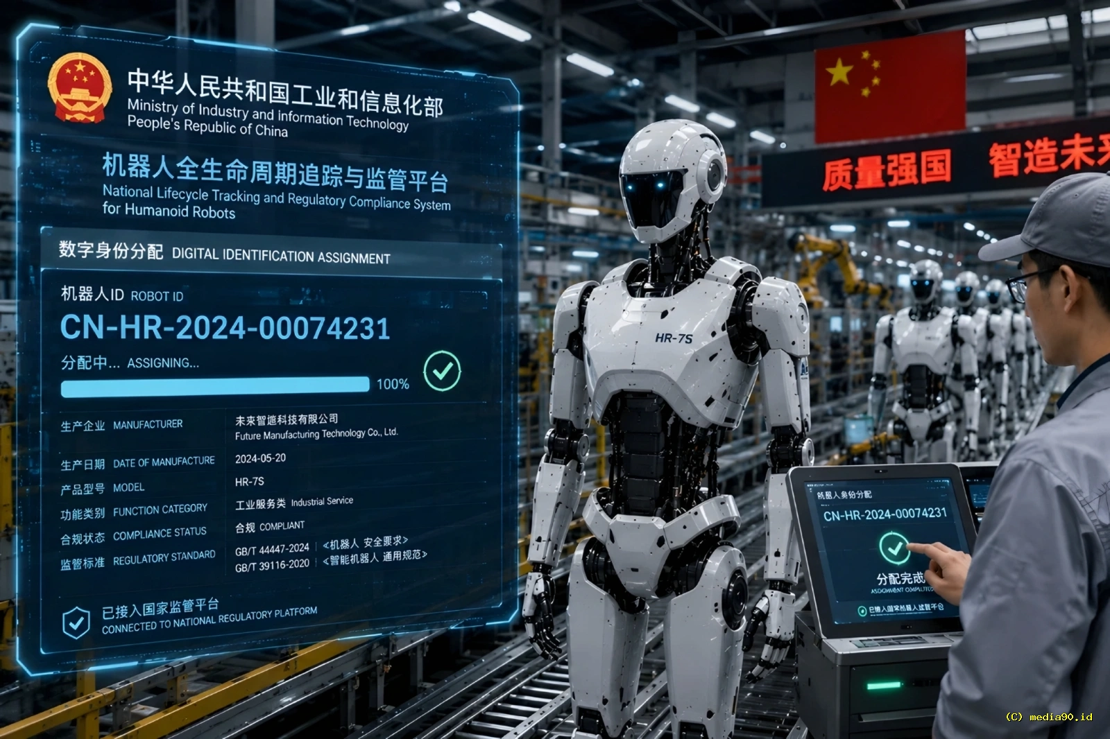 China Terapkan KTP Khusus untuk Robot Humanoid Begini Aturan Terbarunya