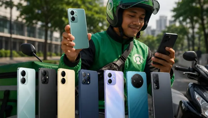 8 HP Ojol Rp1 Jutaan Terbaik 2026, Baterai Awet dan Siap Temani Narik Seharian