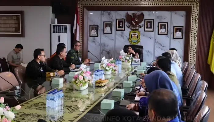 Eva Dwiana Terima Audiensi Bank Lampung, Bahas Sosialisasi QRIS di Car Free Day