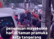 Mayat Tanpa Identitas Ditemukan di Taman Pramuka Tangerang, Polisi Lakukan Penyelidikan
