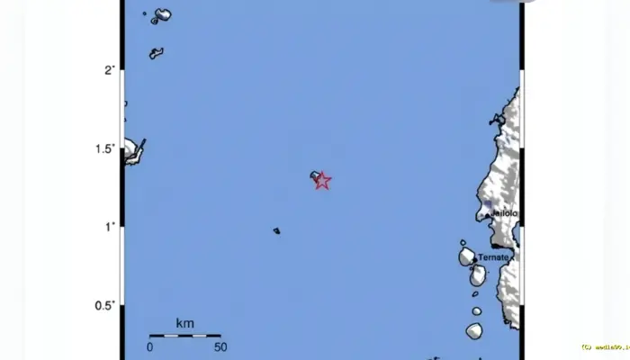 Gempa M 3,7 Guncang Barat Jailolo, BMKG Ingatkan Waspada Gempa Susulan