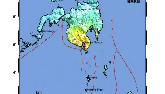 Gempa Magnitudo 5,7 Guncang Sulawesi Utara, Getaran Terasa Luas hingga Maluku–Gorontalo, BMKG Pastikan Tidak Berpotensi Tsunami