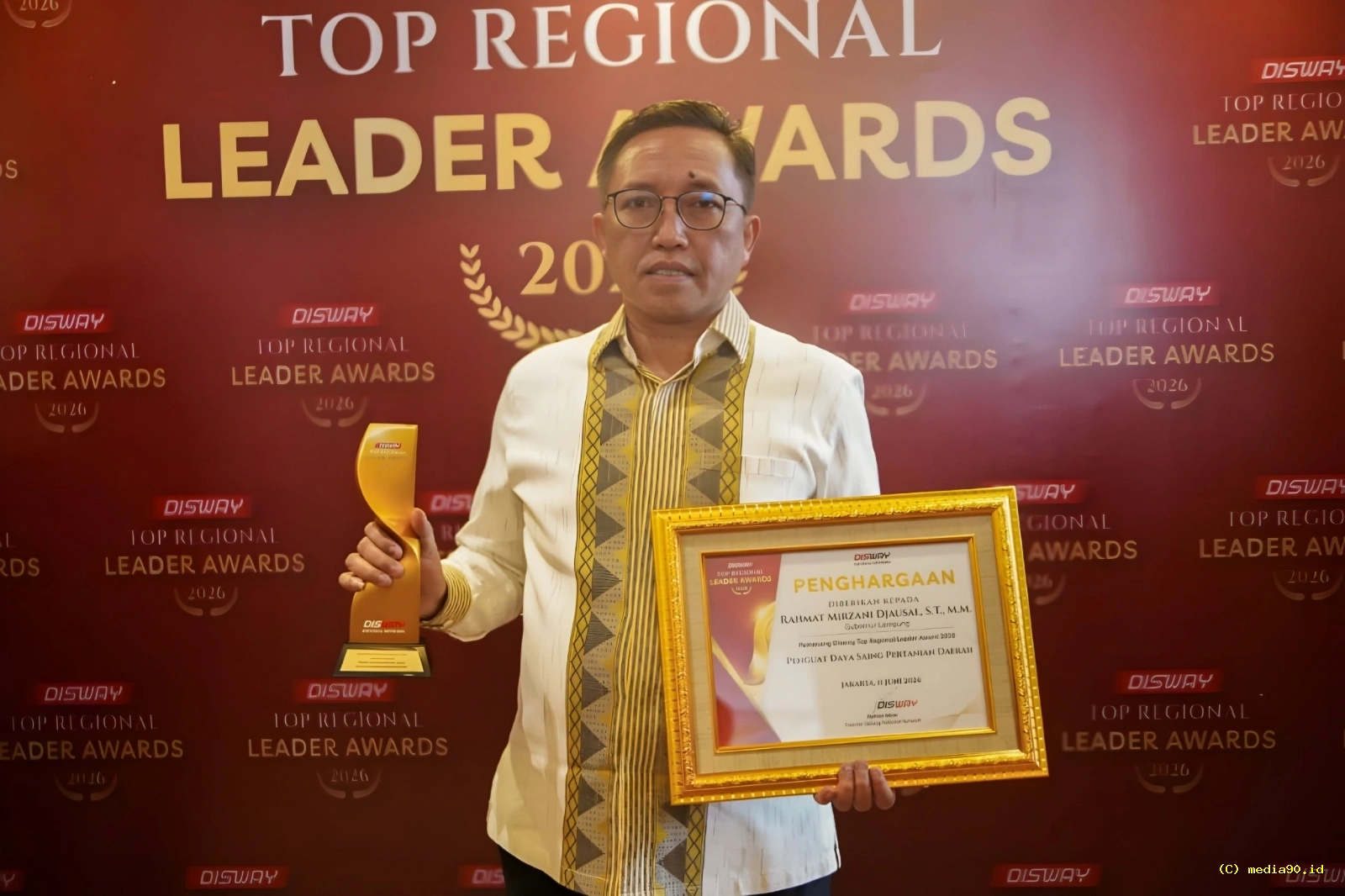 Gubernur Lampung Sabet Penghargaan Nasional sebagai Pemimpin Daerah Inspiratif di Bidang Pertanian