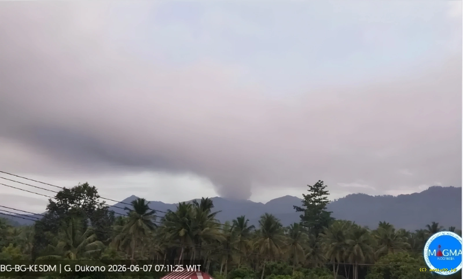 Gunung Dukono Semburkan Abu 2.000 Meter, Masyarakat Diimbau Tingkatkan Kewaspadaan