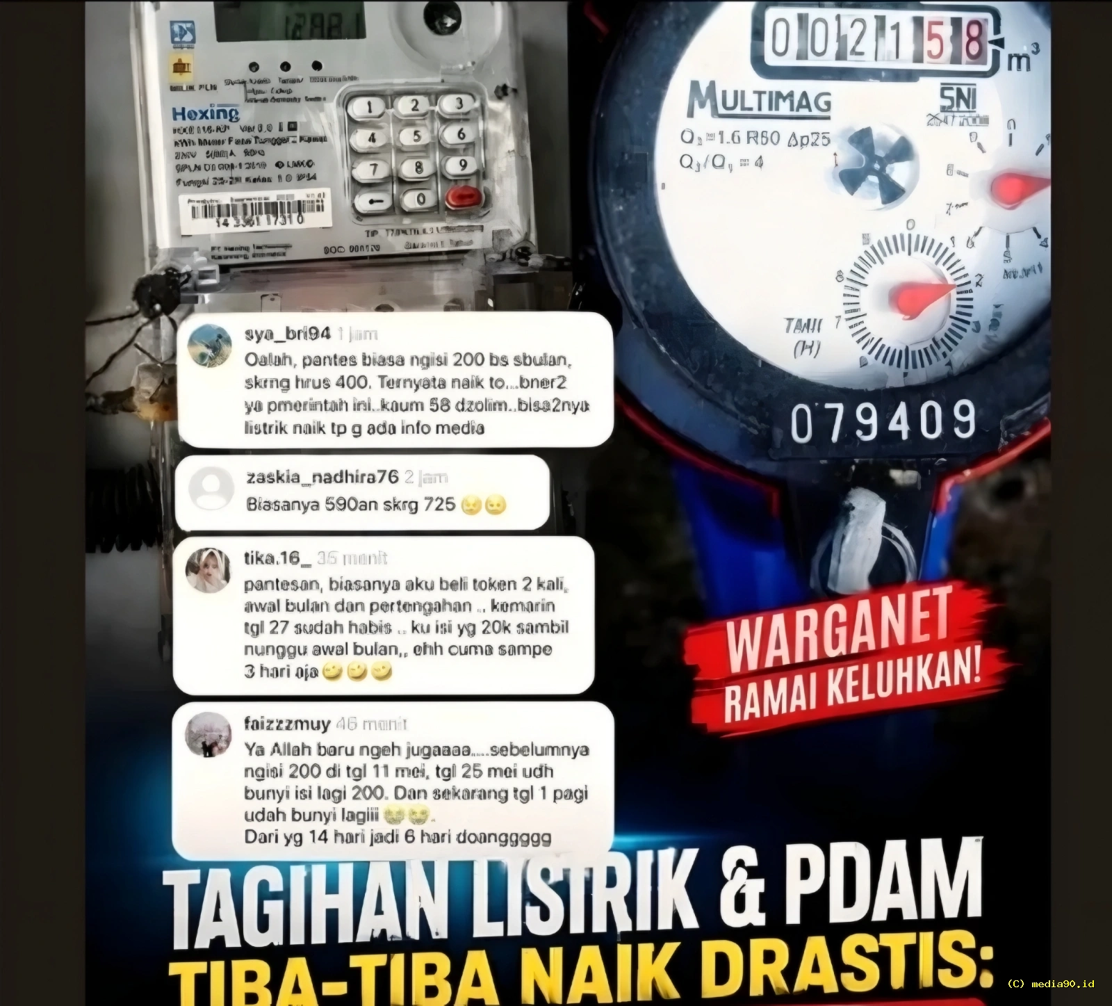 Heboh Kabar Tagihan Listrik dan PDAM Melonjak 2 Kali Lipat, Ini Penjelasan Resmi PLN