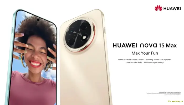 Huawei Nova 15 Max Siap Meluncur Global, Bawa Baterai Jumbo 8.500mAh