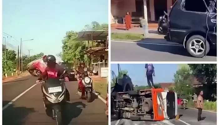 Detik-Detik Kecelakaan Elf di Kediri, Rombongan Wisatawan Terguling dan 15 Penumpang Terluka