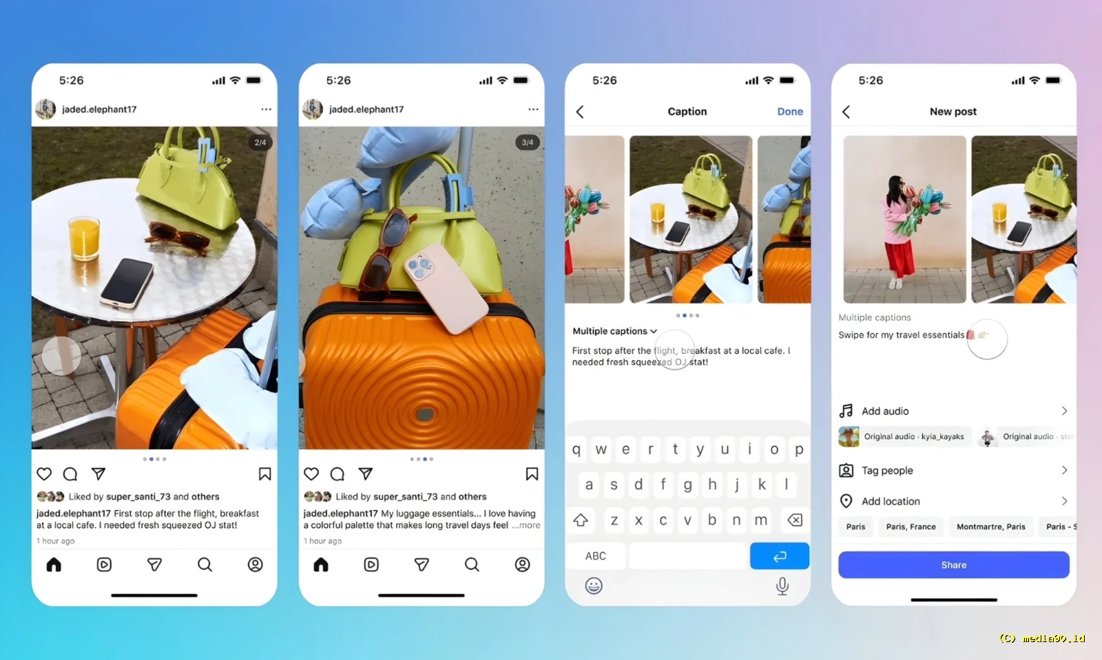 Instagram Hadirkan Fitur Baru di Indonesia Carousel Kini Bisa Memuat Hingga 20 Caption Berbeda
