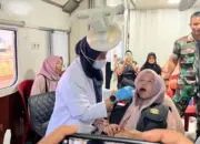 KAI Tanjungkarang Gelar Layanan Kesehatan Gratis bagi Warga Pidada Panjang Lewat Rail Clinic
