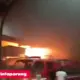 Kebakaran Pasar Parung Malam Hari, Kios Frozen Food Ludes Dilalap Api Gegerkan Warga