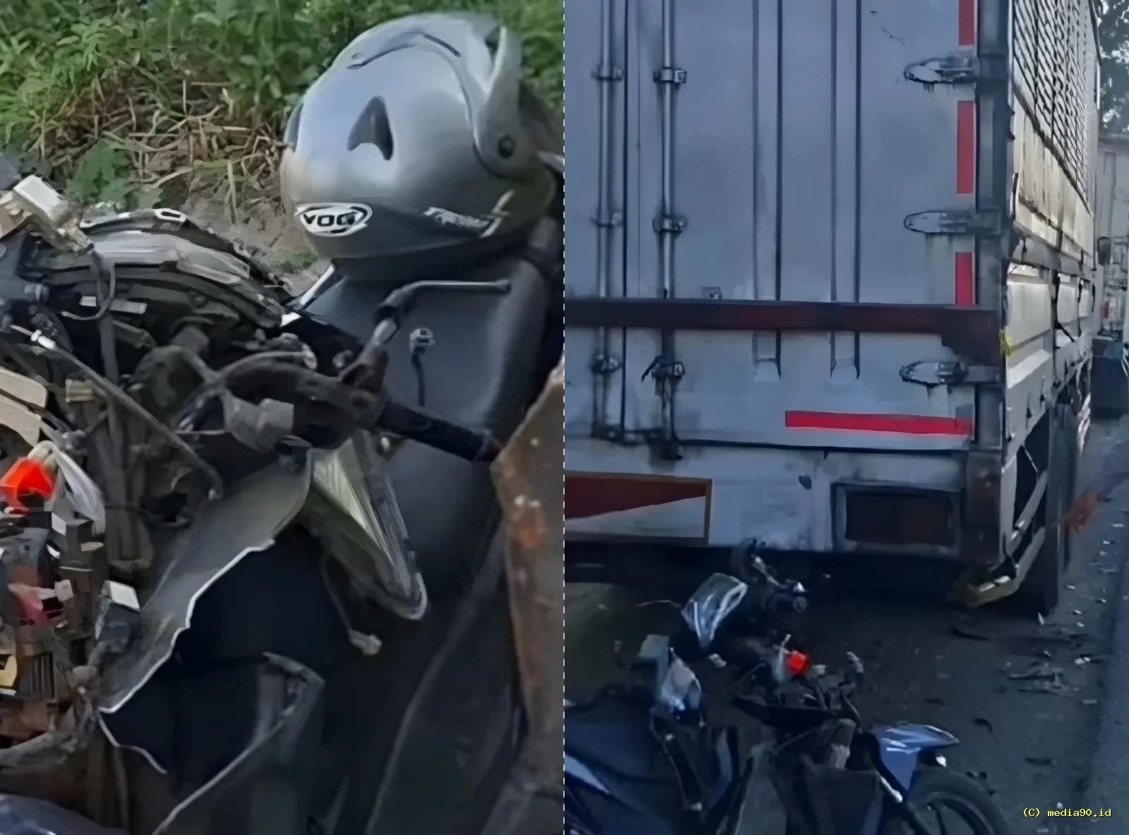 Kecelakaan Maut di Pantura Batang Pengendara Motor Meninggal Setelah Tabrak Truk