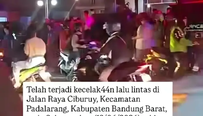 Nahas di Padalarang Bandung Barat, Pengendara Motor Tewas di Lokasi Kecelakaan
