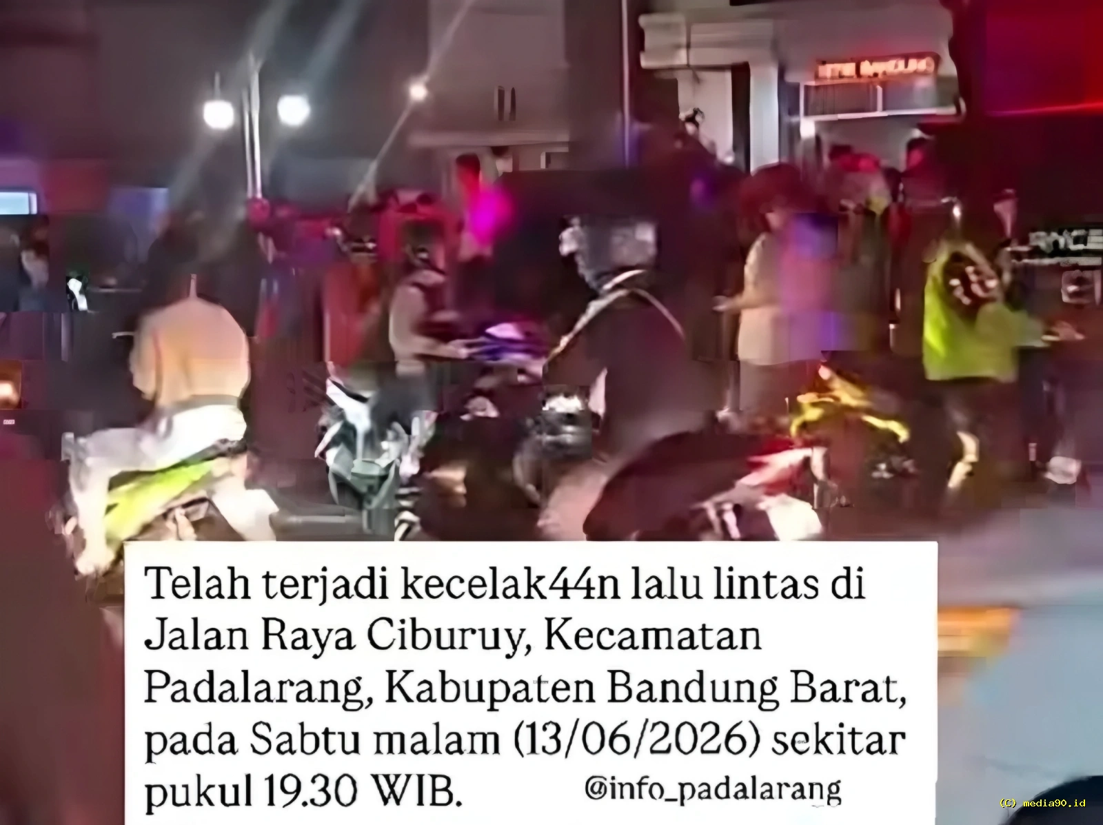 Kecelakaan Tragis di Padalarang Bandung Barat Seorang Pemotor Meninggal Dunia