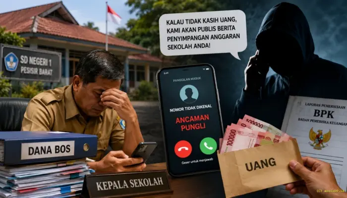 Diteror Oknum Diduga Berkedok Wartawan, Kepala Sekolah di Pesisir Barat Minta Perlindungan