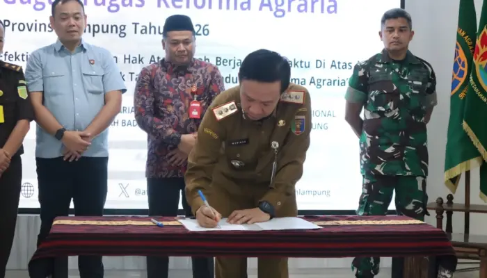 Pemprov Lampung Perkuat Kolaborasi Multi Sektor untuk Wujudkan Reforma Agraria dan Pemerataan Akses Lahan