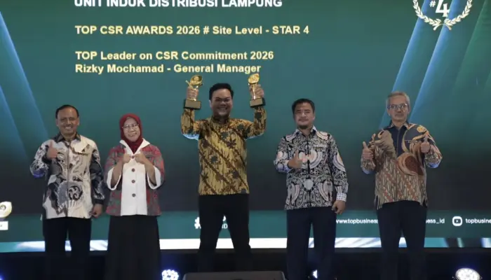 PLN Lampung Raih Top CSR Awards 2026 Star 4 Lewat Program Pendidikan Vokasi Kendaraan Listrik