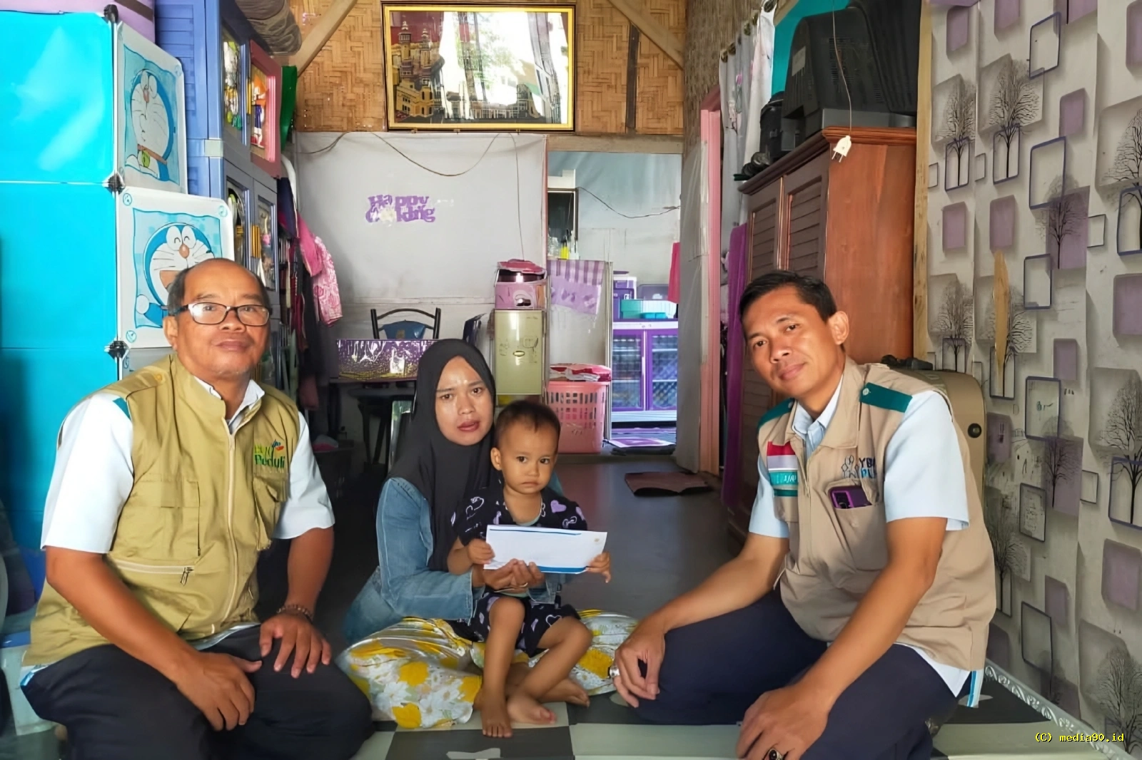 Peduli Kesehatan Anak YBM PLN UP3 Tanjungkarang Bantu Biaya Pengobatan Balita Penderita Jantung Bawaan