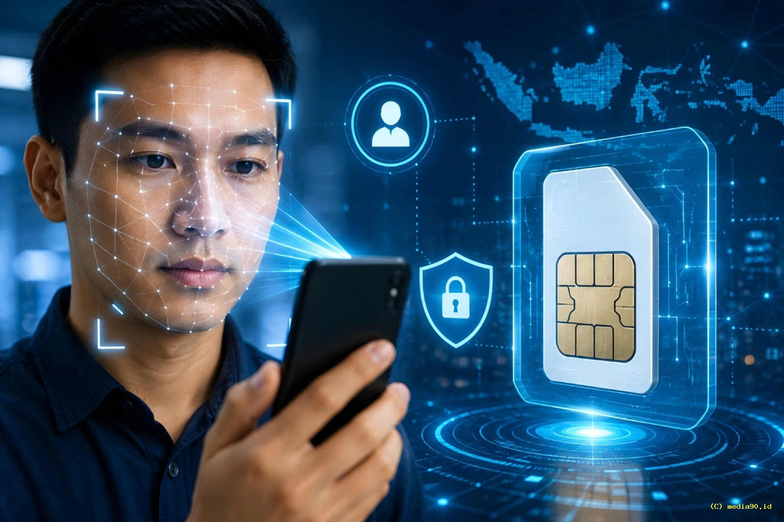 Pemerintah Berlakukan Verifikasi Wajah untuk Registrasi SIM Card per 1 Juli 2026