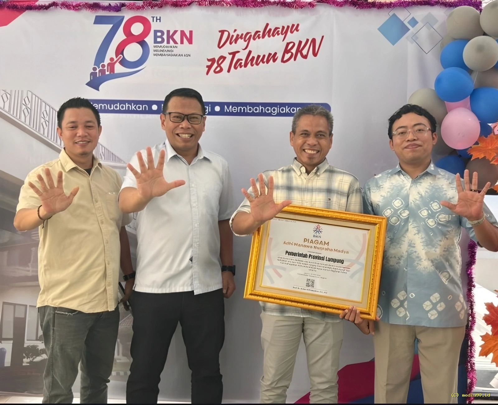Pemprov Lampung Kembali Torehkan Prestasi Lewat Penghargaan Adhi Manawa Nugraha Madya
