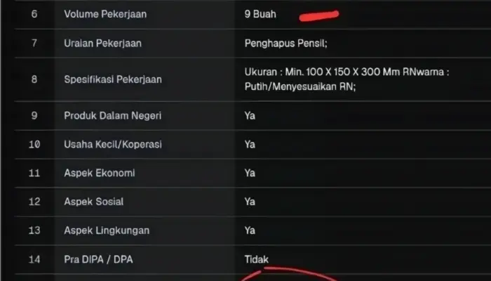 Heboh Anggaran Penghapus Pensil Rp30 Juta, DPMPTSP Lampung Barat Janji Telusuri Data Pengadaan