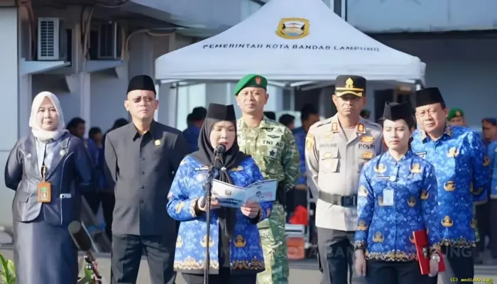 Pemkot Bandar Lampung Gelar Upacara Hari Lahir Pancasila 2026, Eva Dwiana Tekankan Pentingnya Persatuan