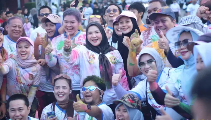 Ribuan Warga Ikuti Bandar Lampung Color Run 2026 untuk Meriahkan HUT ke-344 Kota