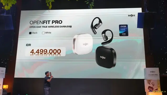 SHOKZ OpenFit Pro Resmi Hadir di Indonesia, TWS Open-Ear Premium dengan Teknologi Noise Reduction
